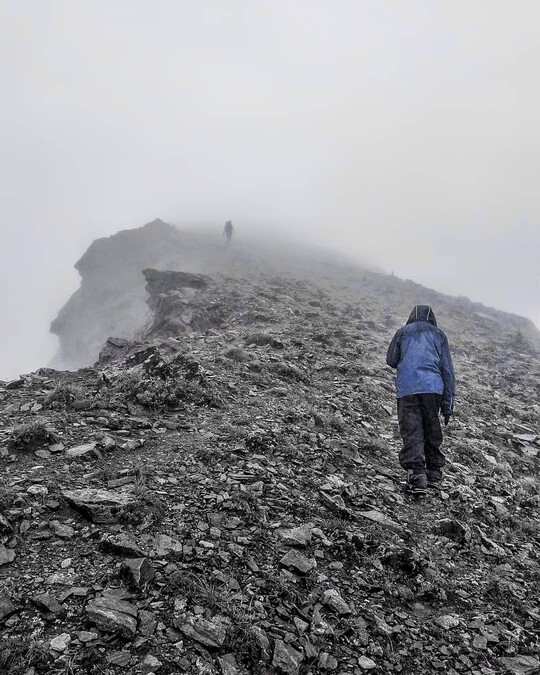 hikers on Raft Peak